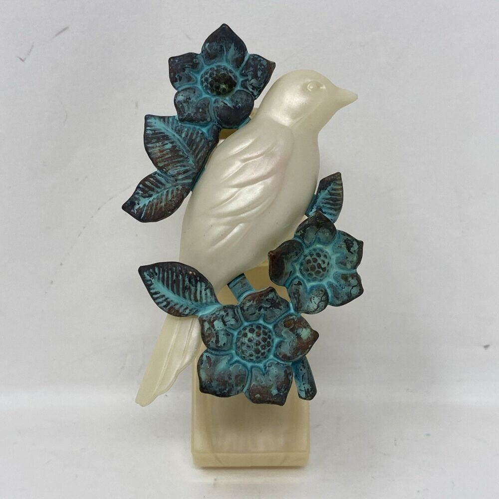Bath & Body Works Wallflower Plug Bird With Faux Bronze Patina Flowers
